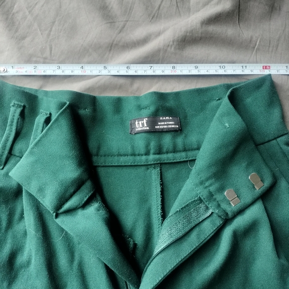 Zara High Rise Green Dress Pants - Picture 4 of 5